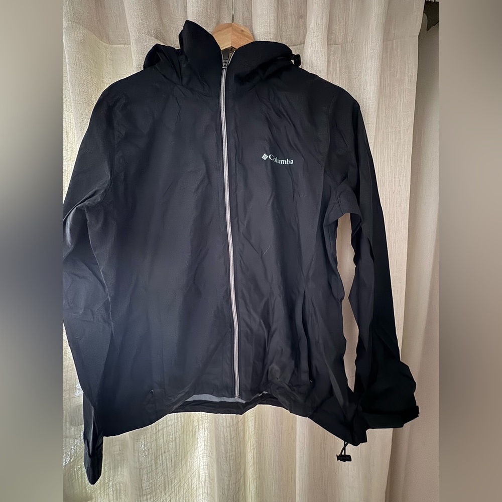 Columbia Black Raincoat Windbreaker
